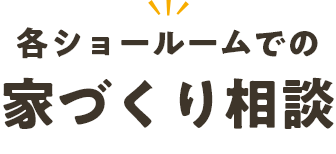 各ショールームでの家づくり相談